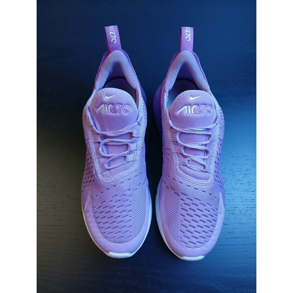 Nike Air Max 270 GS Beyond Pink White Dutch Blue Sneaker 943345-501 Size 6Y